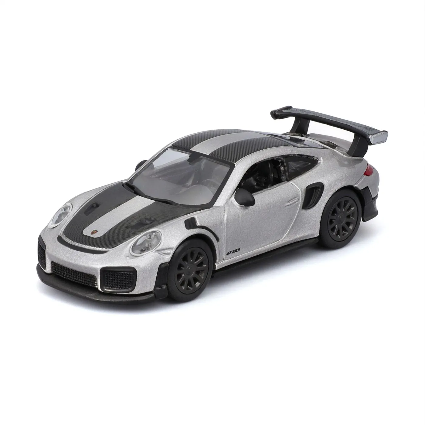 MAISTO MASINUTA METALICA SPEED ICONS PORSCHE 911 GT2 RS SILVER BLACK SCARA 1 LA 64 SuperHeroes ToysZone