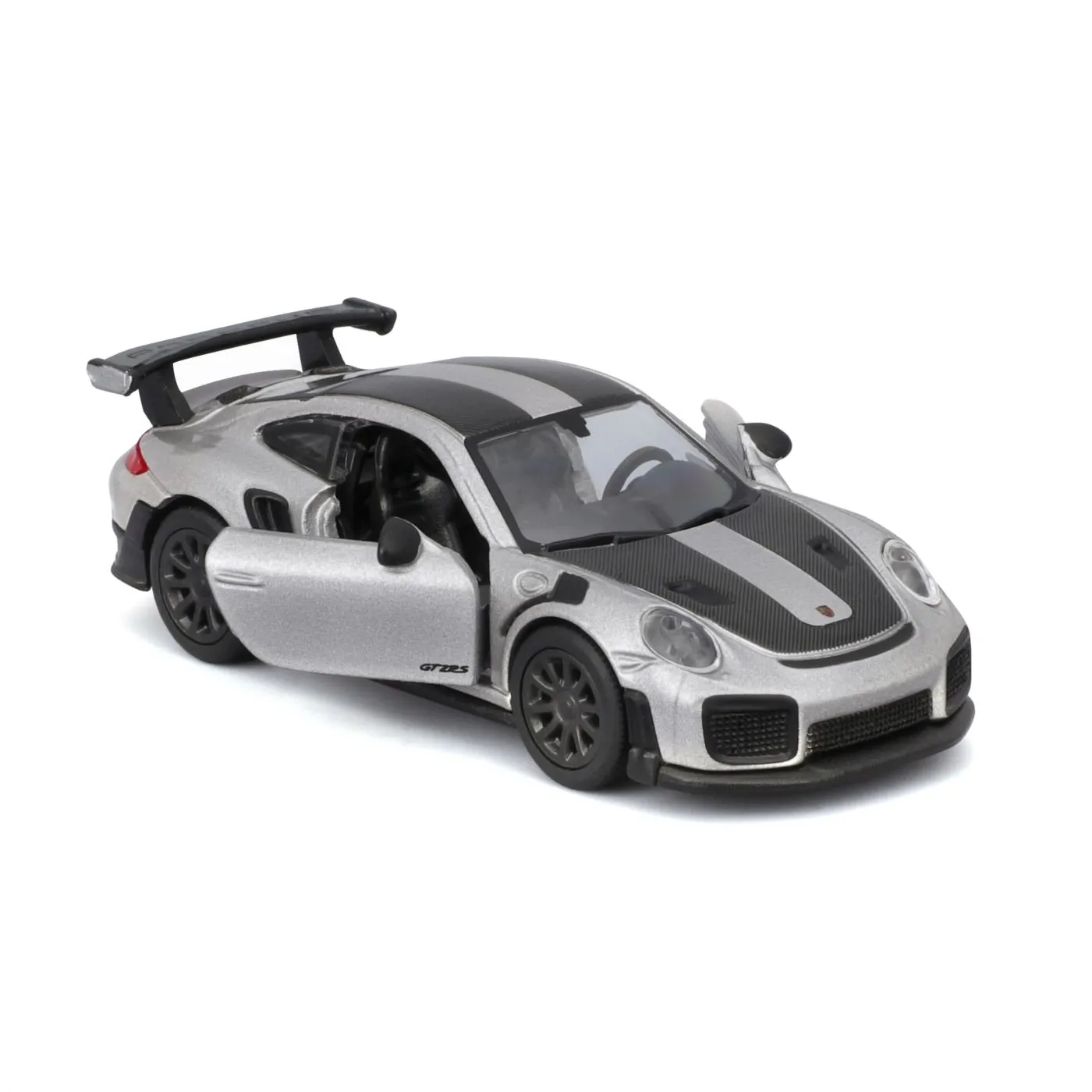 MAISTO MASINUTA METALICA SPEED ICONS PORSCHE 911 GT2 RS SILVER BLACK SCARA 1 LA 64 SuperHeroes ToysZone
