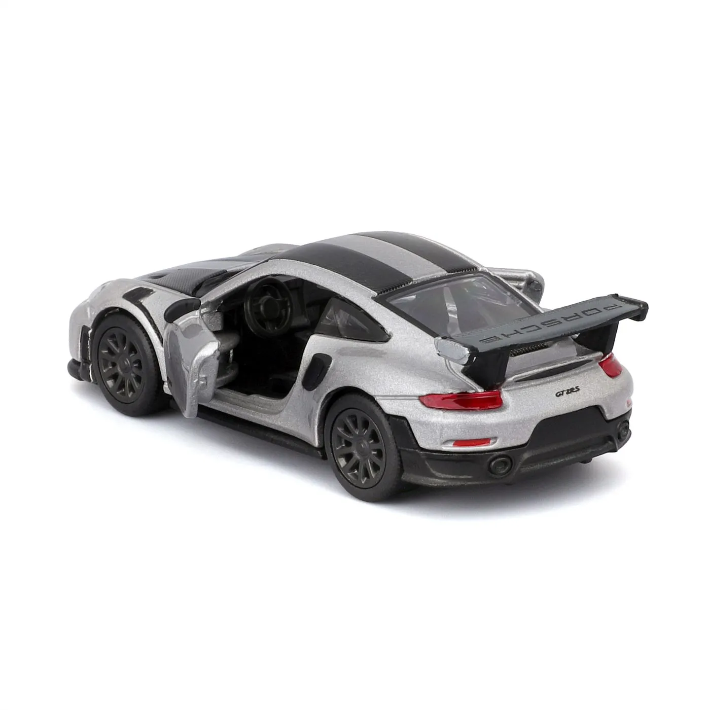 MAISTO MASINUTA METALICA SPEED ICONS PORSCHE 911 GT2 RS SILVER BLACK SCARA 1 LA 64 SuperHeroes ToysZone
