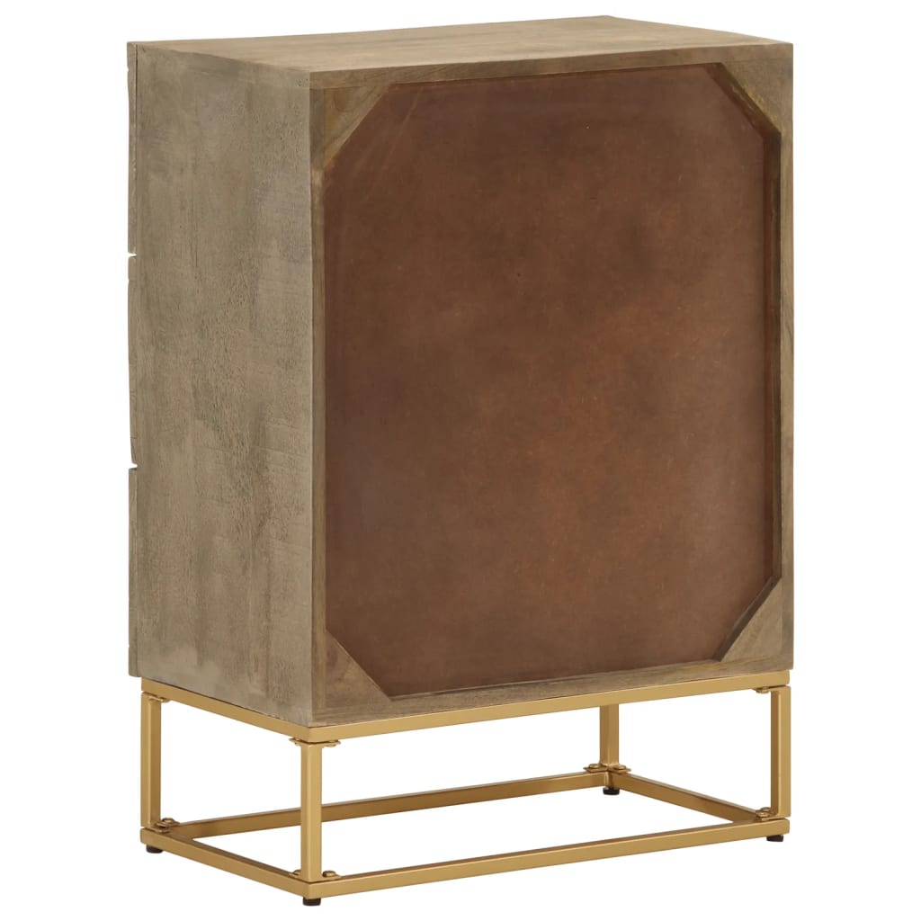 Dulap cu sertare 55x30x76 cm, lemn masiv de mango și fier GartenMobel Dekor