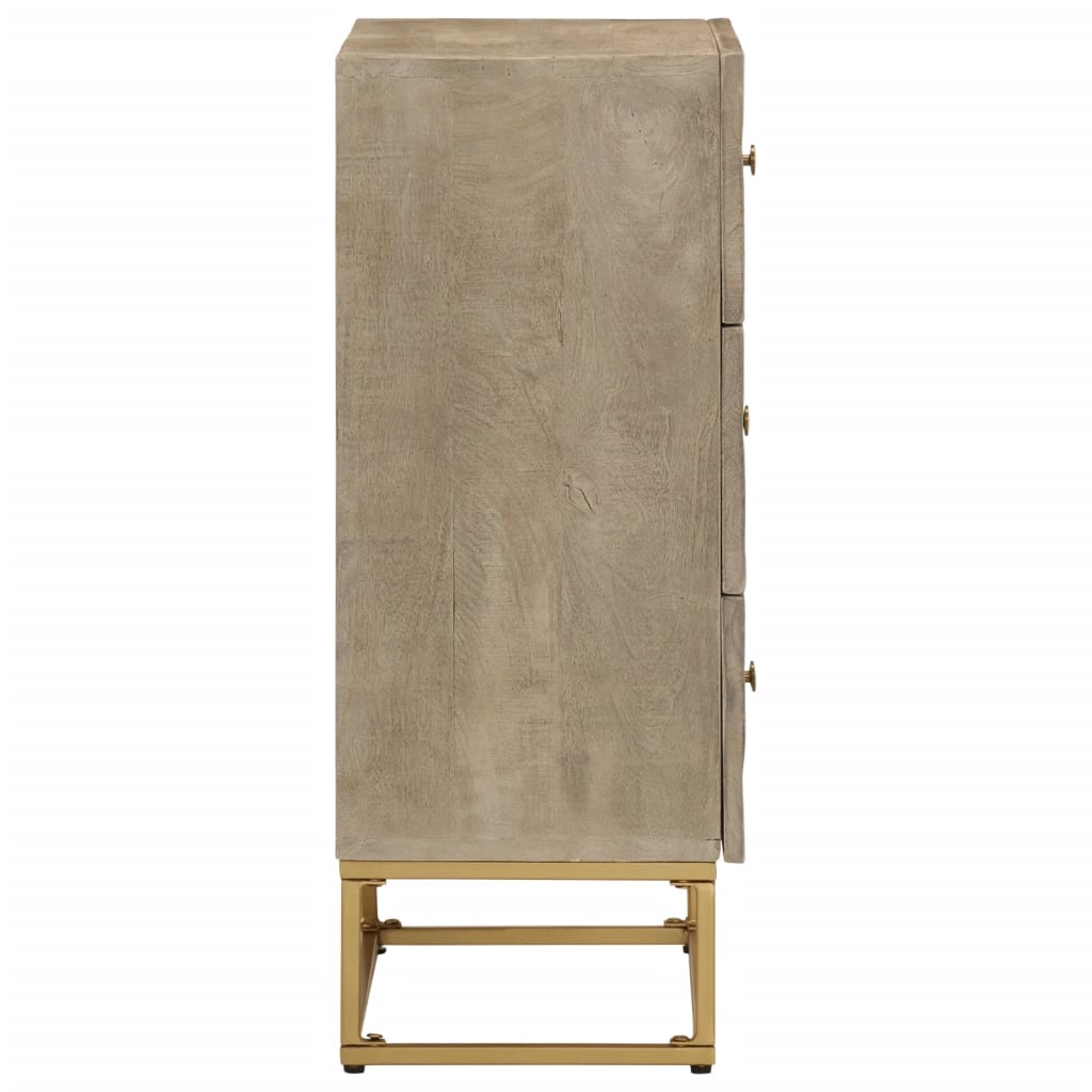 Dulap cu sertare 55x30x76 cm, lemn masiv de mango și fier GartenMobel Dekor