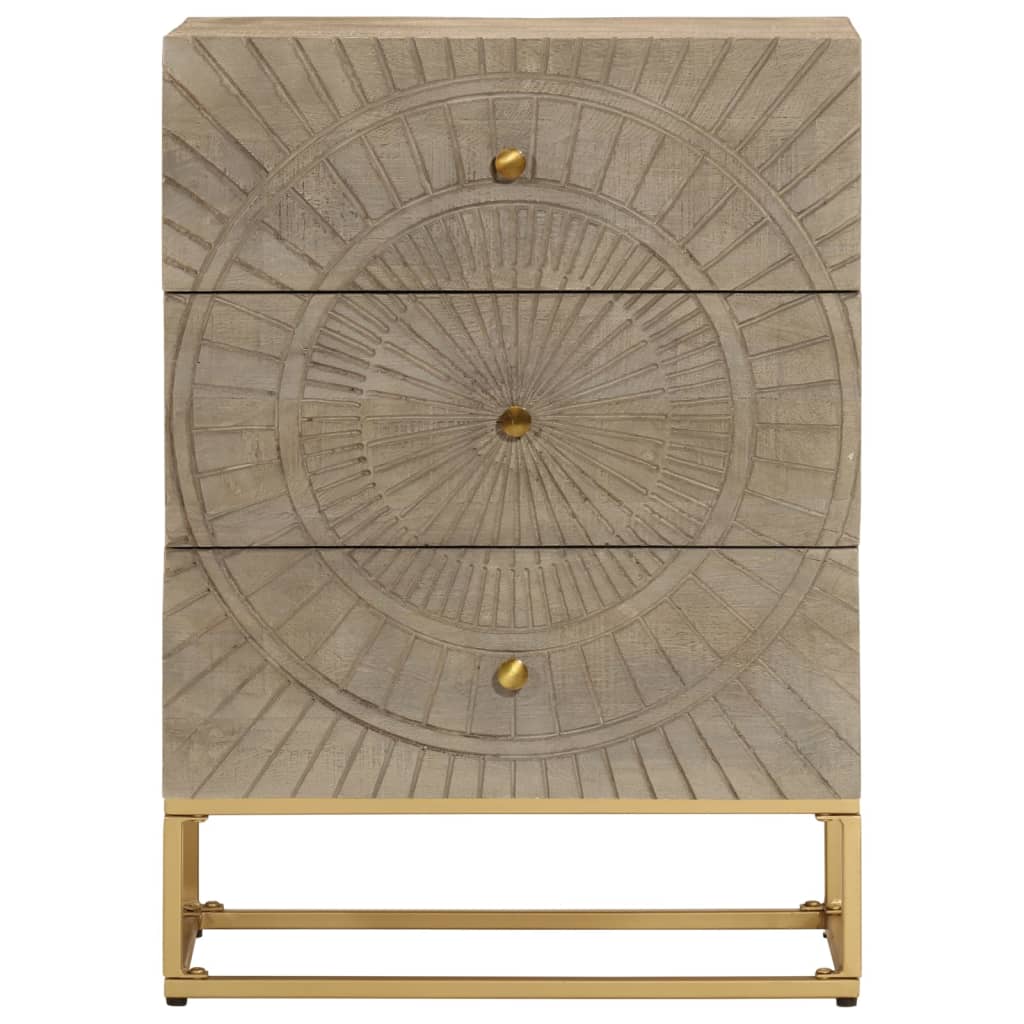 Dulap cu sertare 55x30x76 cm, lemn masiv de mango și fier GartenMobel Dekor