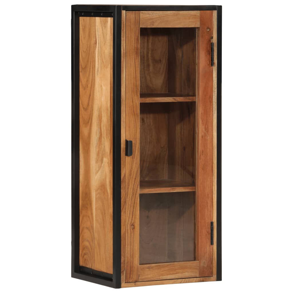 Dulap baie de perete, 40x30x90 cm, lemn masiv de acacia și fier GartenMobel Dekor