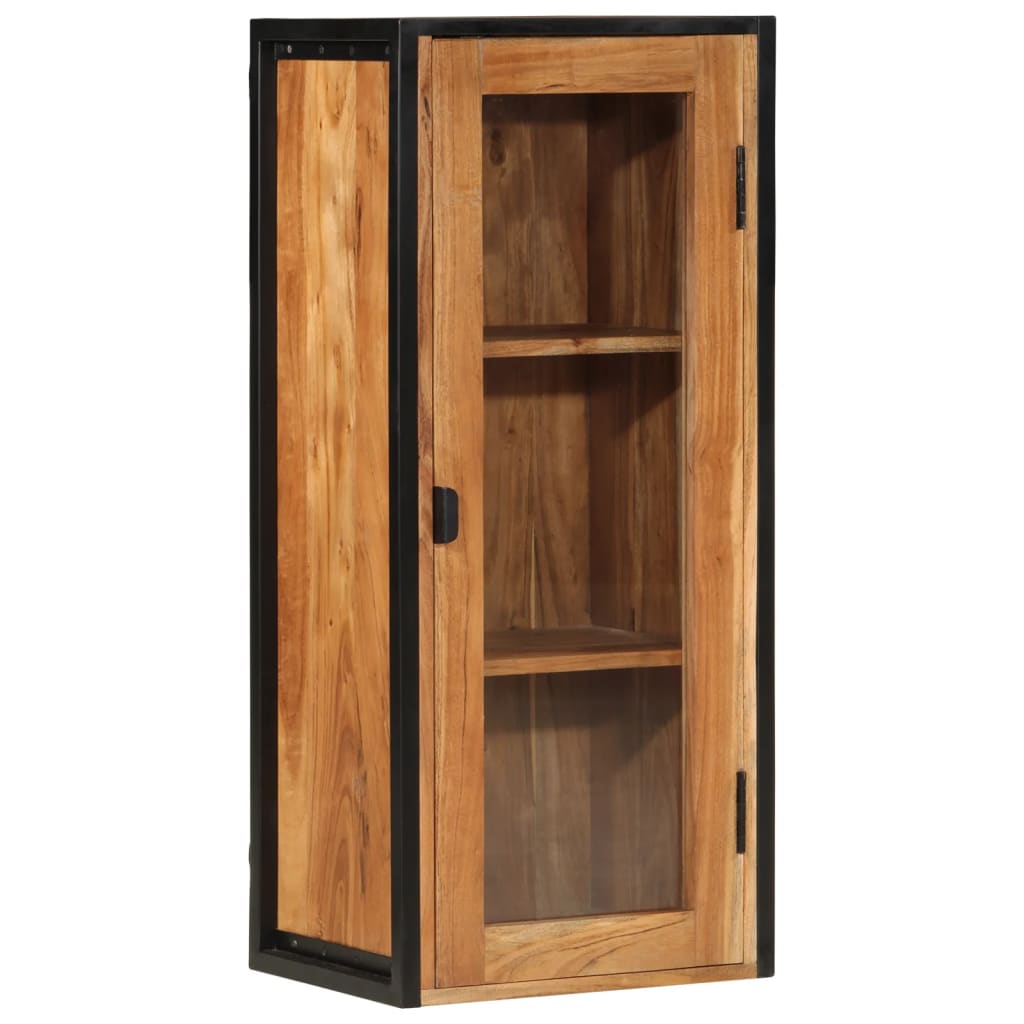 Dulap baie de perete, 40x30x90 cm, lemn masiv de acacia și fier GartenMobel Dekor
