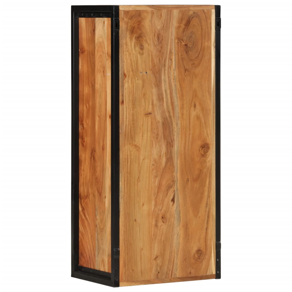 Dulap baie de perete, 40x30x90 cm, lemn masiv de acacia și fier GartenMobel Dekor