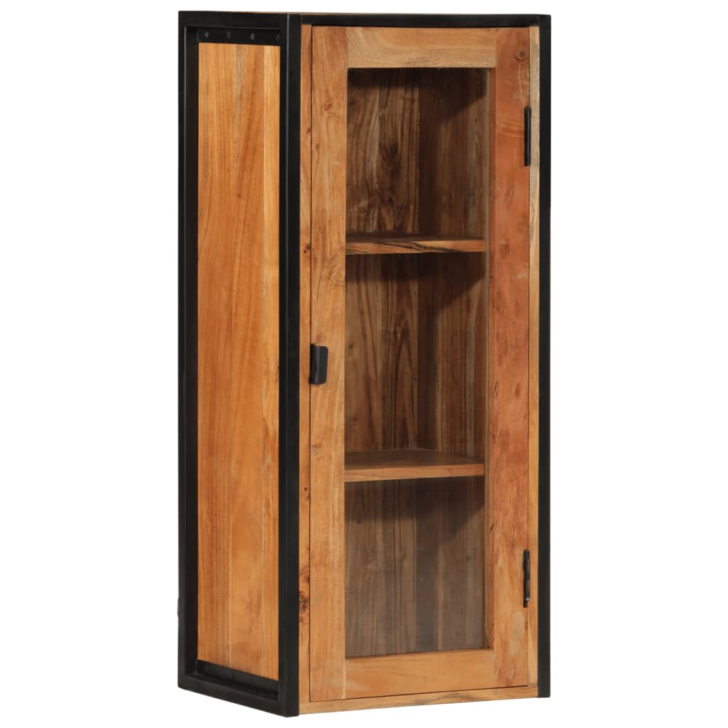 Dulap baie de perete, 40x30x90 cm, lemn masiv de acacia și fier GartenMobel Dekor