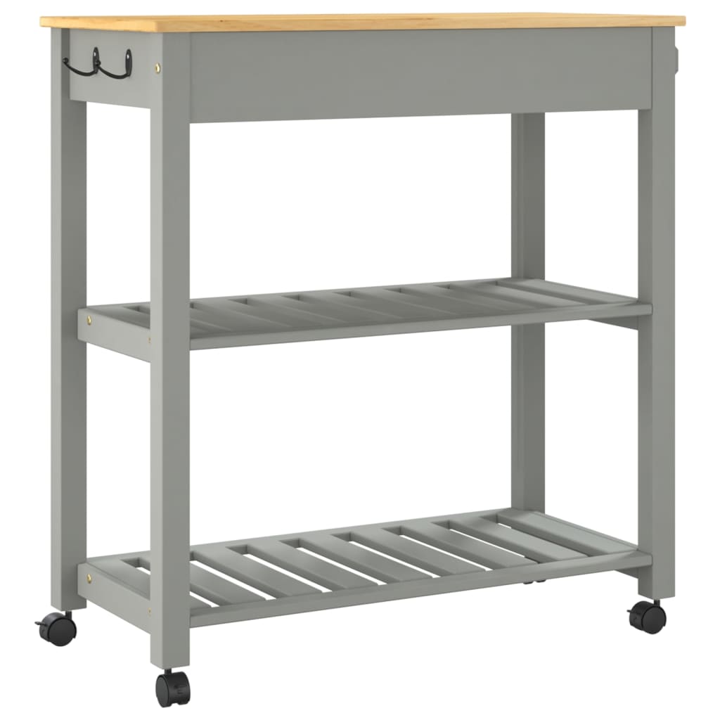 Cărucior de bucătărie „MONZA”, 84x40x90 cm, lemn masiv de pin GartenMobel Dekor