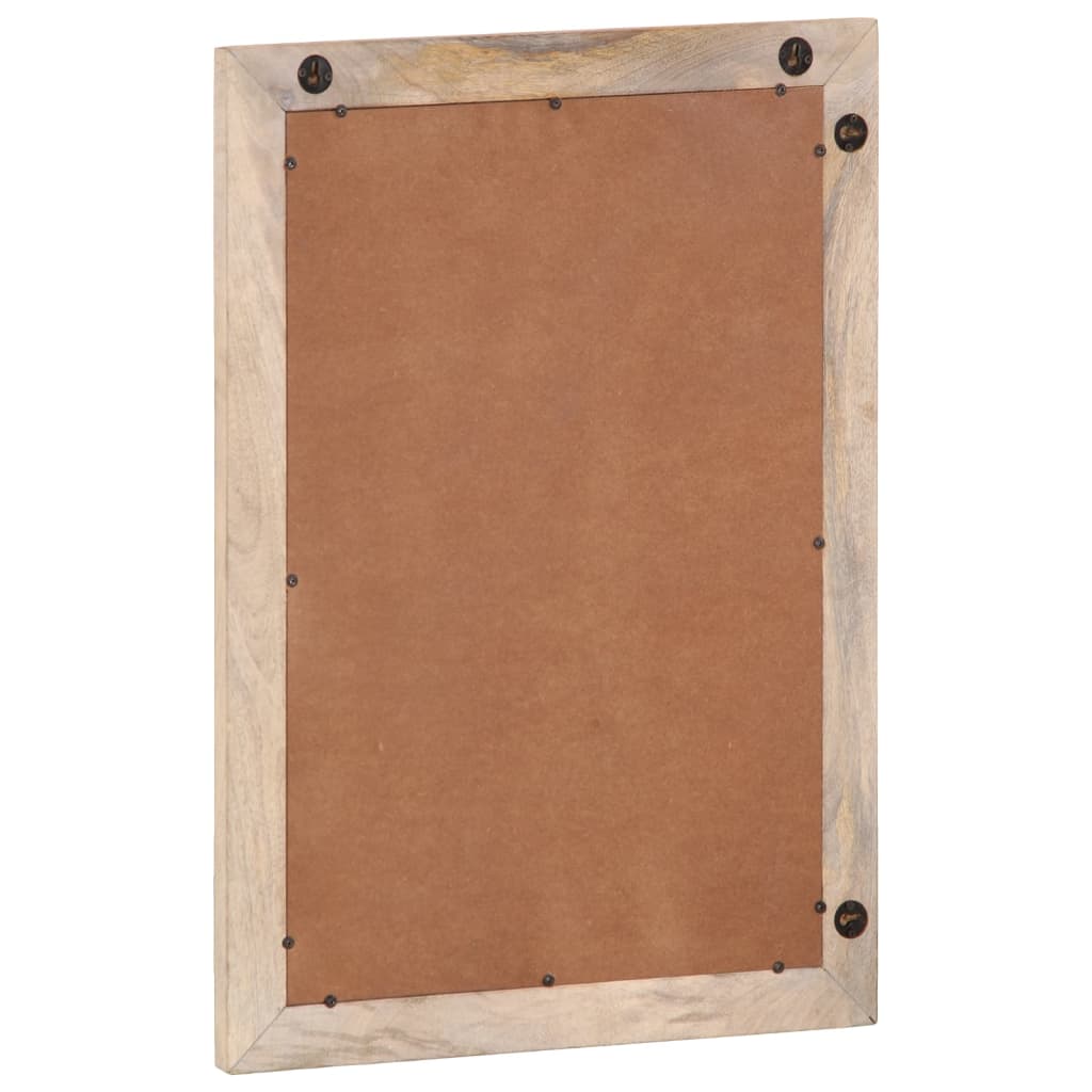 Oglindă de baie, 50x70 cm, lemn masiv de mango și sticlă GartenMobel Dekor