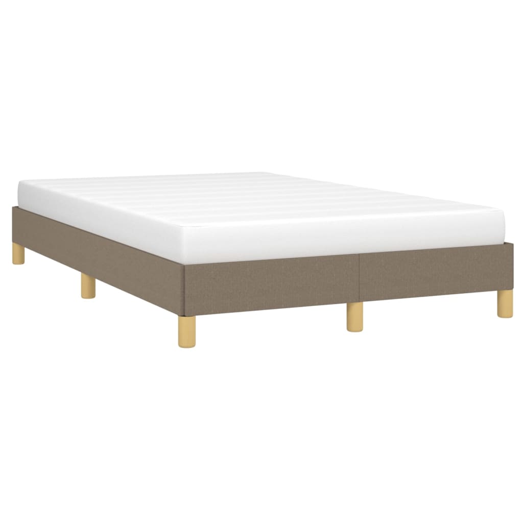 Cadru de pat fără saltea Taupe 120x190 cm țesătură GartenMobel Dekor