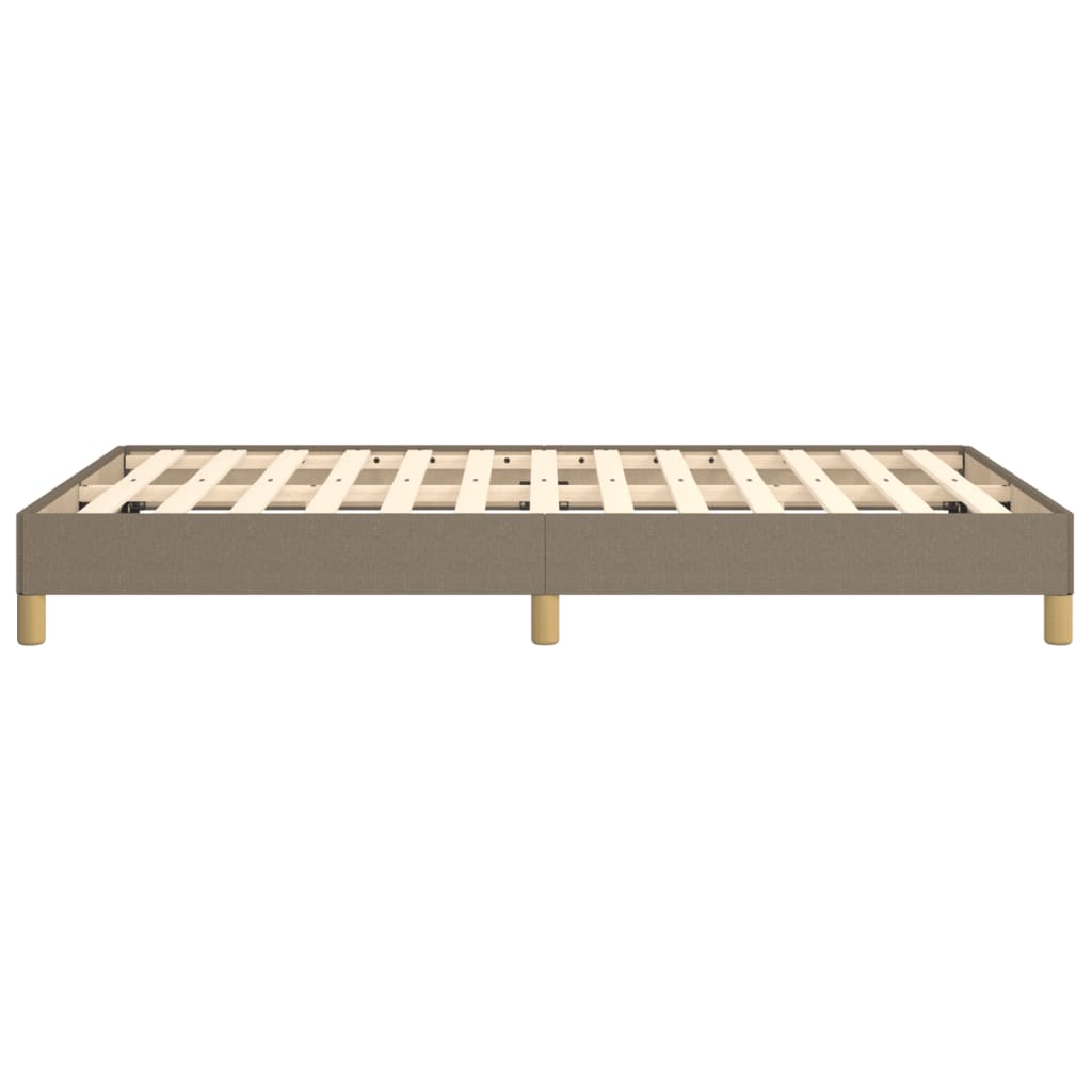 Cadru de pat fără saltea Taupe 120x190 cm țesătură GartenMobel Dekor