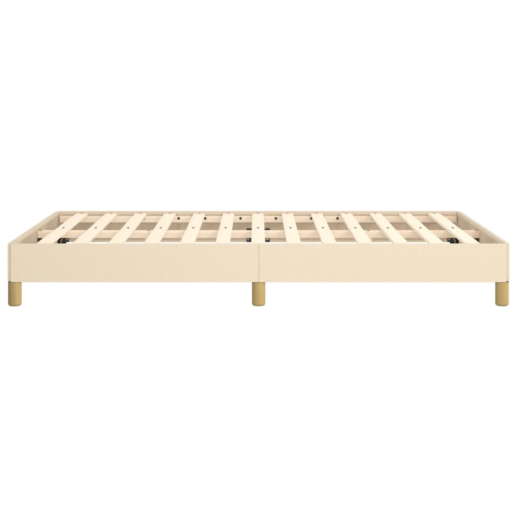 Cadru de pat fără saltea cremă 120x190 cm țesătură GartenMobel Dekor