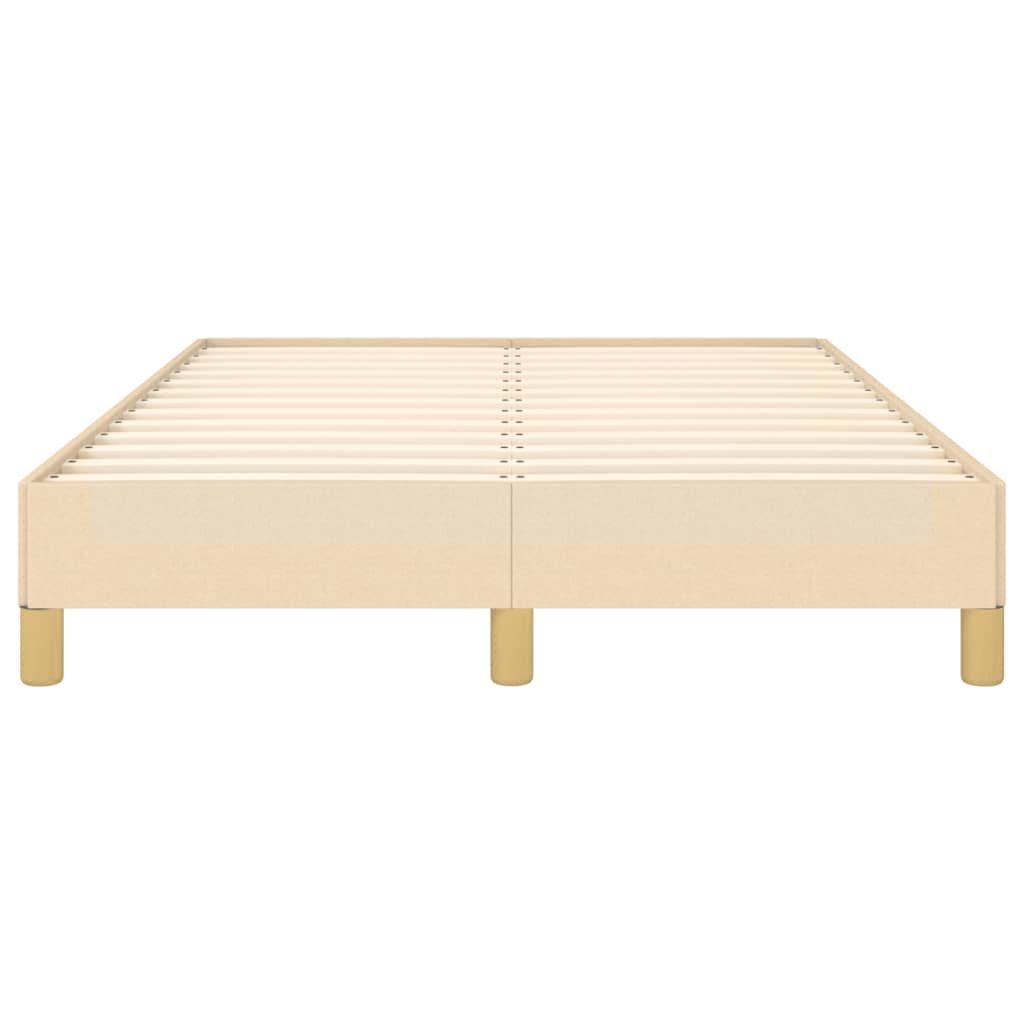 Cadru de pat fără saltea cremă 120x190 cm țesătură GartenMobel Dekor