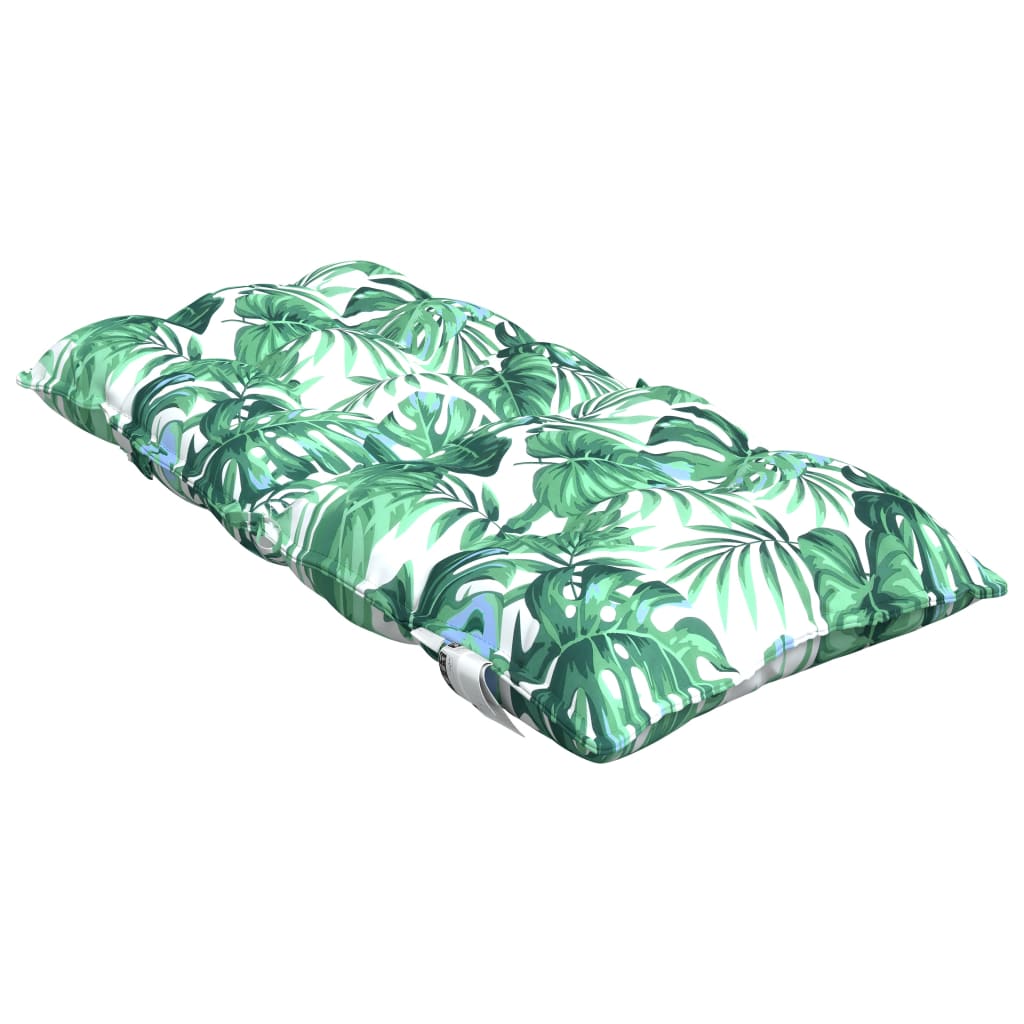 Perne de scaun spătar jos, 2 buc., model frunze, textil oxford GartenMobel Dekor