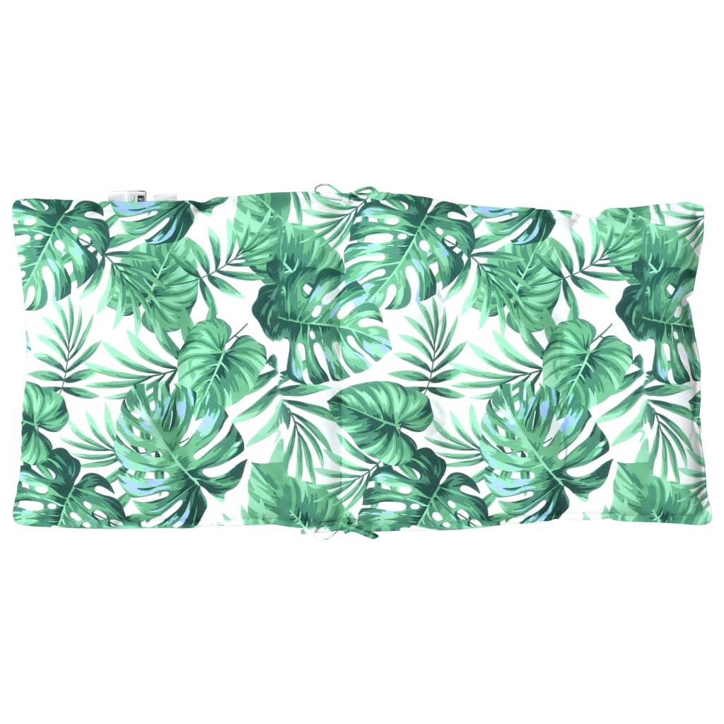 Perne de scaun spătar jos, 2 buc., model frunze, textil oxford GartenMobel Dekor