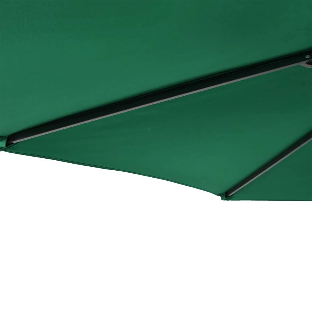 Umbrelă soare de grădină stâlp din lemn verde 225x225x212 cm GartenMobel Dekor