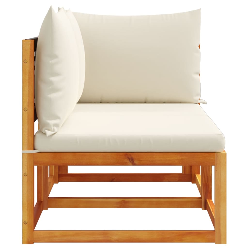 Canapea de grădină cu perne, 2 locuri, lemn de salcâm și ratan GartenMobel Dekor