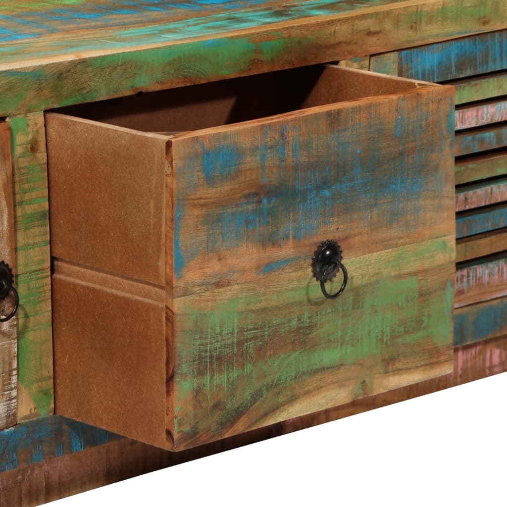 Comodă TV, 110x30x40 cm, lemn masiv reciclat GartenMobel Dekor