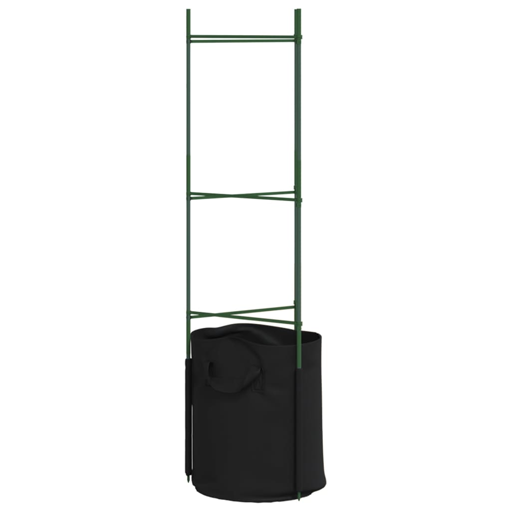 Suport pentru roșii cu sac de plante, 2 buc., 116 cm oțel și PP GartenMobel Dekor