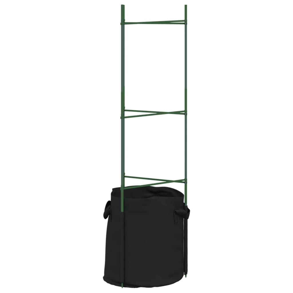 Suport pentru roșii cu sac de plante, 2 buc., 116 cm oțel și PP GartenMobel Dekor