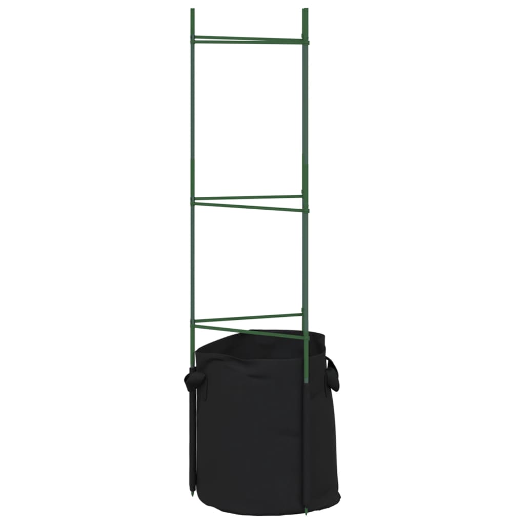 Suport pentru roșii cu sac de plante, 2 buc., 116 cm oțel și PP GartenMobel Dekor