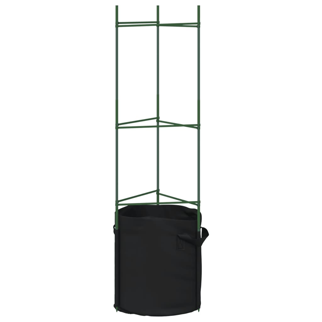 Suport pentru roșii cu sac de plante, 2 buc., 116 cm oțel și PP GartenMobel Dekor