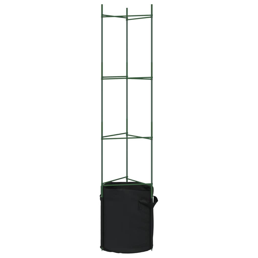 Suport pentru roșii cu sac de plante, 2 buc., 154 cm oțel și PP GartenMobel Dekor