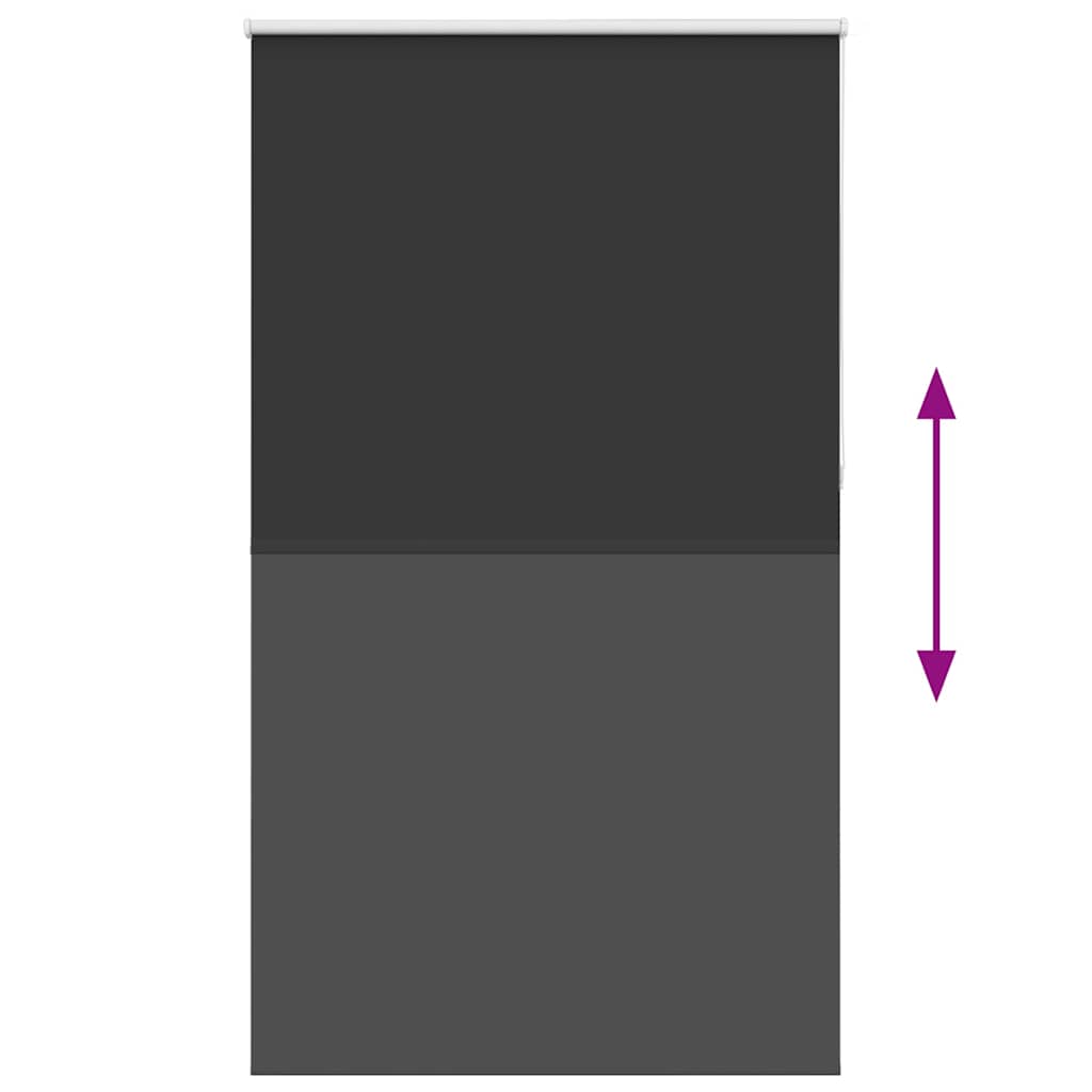 Jaluzea cu rolă opaca negru 135x230 cm Latime material 131,6 cm GartenMobel Dekor