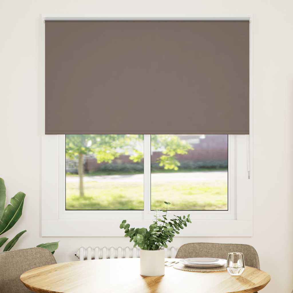 Jaluzea cu role opace cafea 130x130 cm lățime material 126,6 cm GartenMobel Dekor