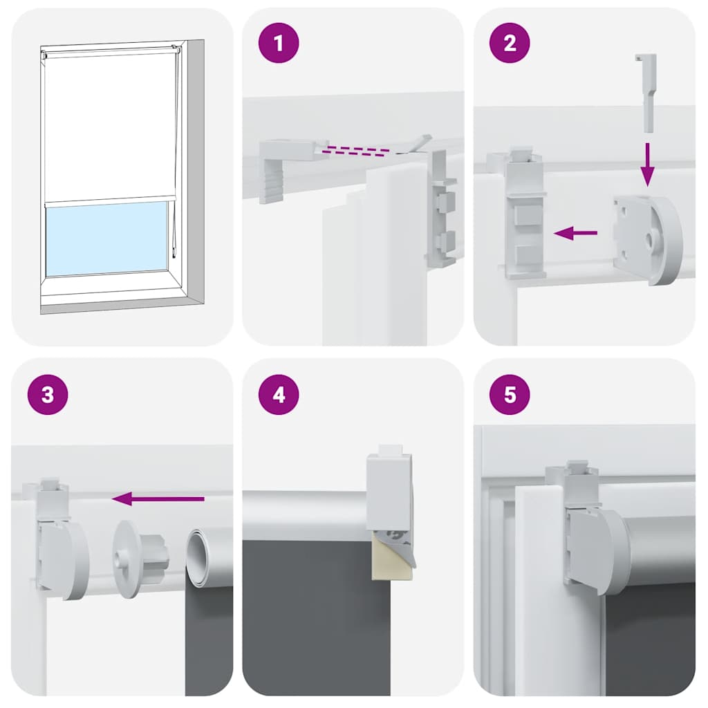 Jaluzea cu role opace cafea 140x130 cm lățime material 136,6 cm GartenMobel Dekor