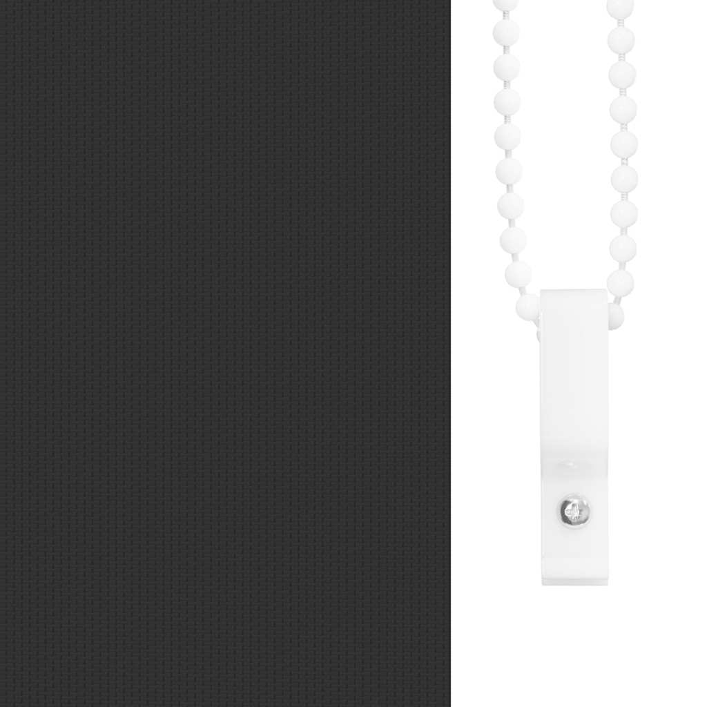 Jaluzea cu role opace negru 150x150 cm Lățime țesătură 146,6 cm GartenMobel Dekor