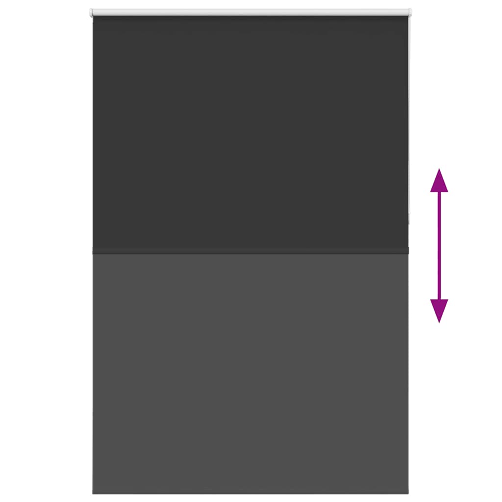 Jaluzea cu role opace negru 150x210 cm Lățime țesătură 146,6 cm GartenMobel Dekor