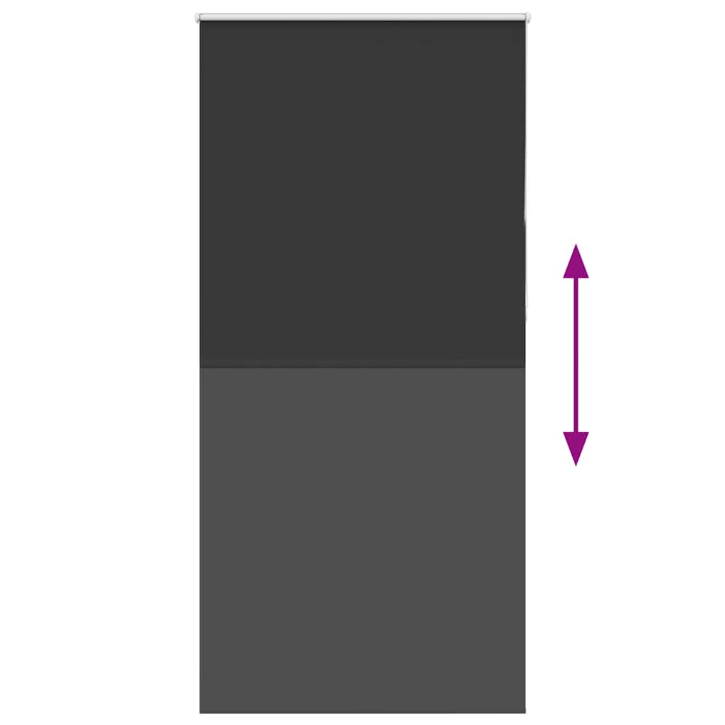 Jaluzea cu role opace negru 90x210 cm Lățime material 85,7 cm GartenMobel Dekor