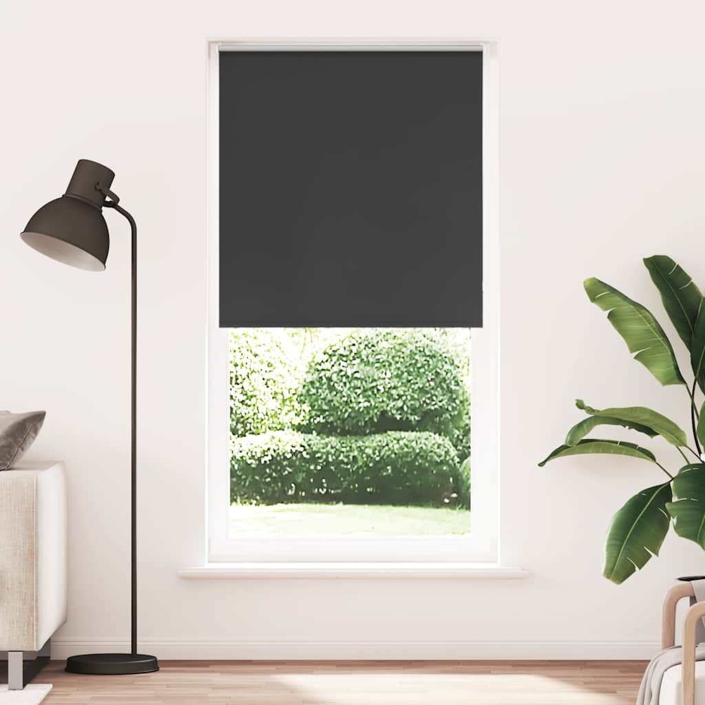 Jaluzea cu role opace negru 90x230 cm Lățime material 85,7 cm GartenMobel Dekor