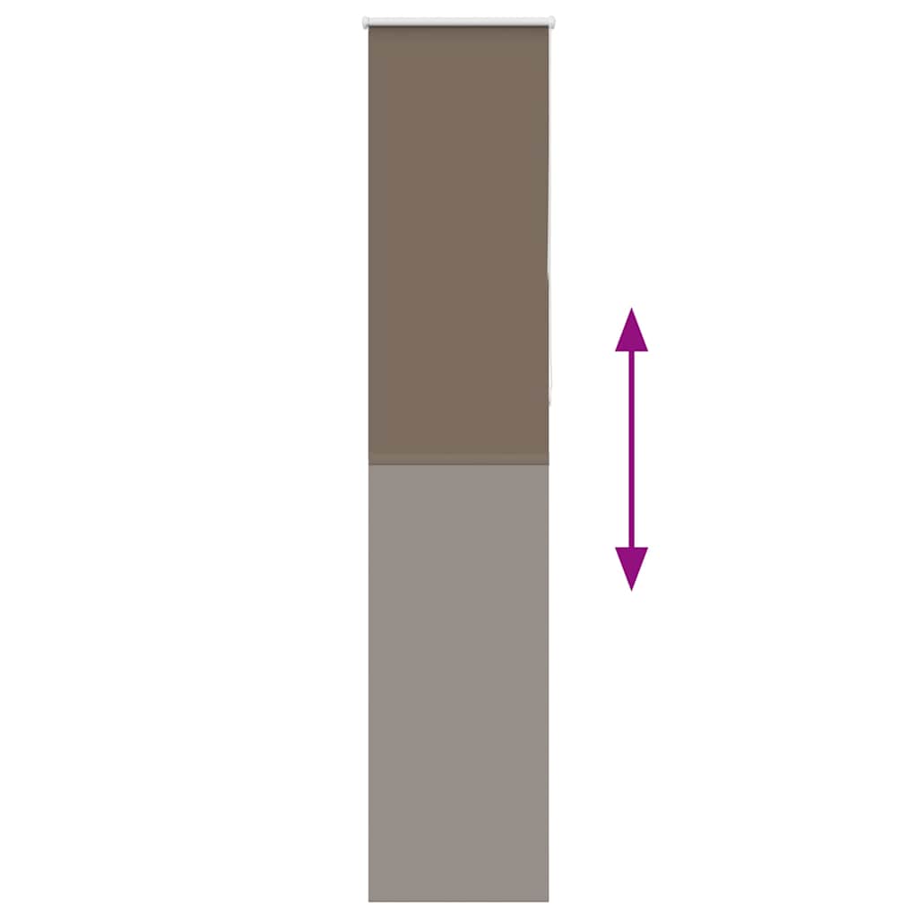 Jaluză cu role opace cafea 55x210 cm lățime țesătură 50,7 cm GartenMobel Dekor