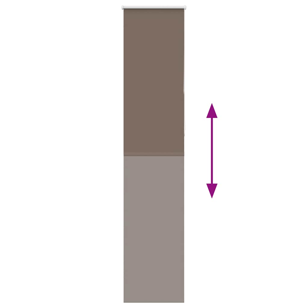 Jaluzea cu role opace cafea 50x210 cm lățime țesătură 45,7 cm GartenMobel Dekor