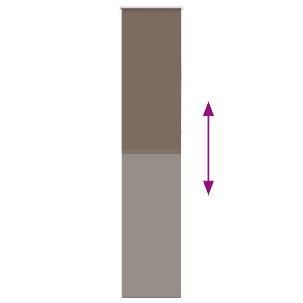 Jaluzea cu role opace cafea 60x210 cm lățime țesătură 55,7 cm GartenMobel Dekor