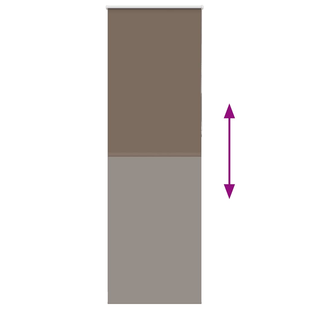 Jaluzea cu role opace cafea 65x230 cm lățime material 60,7 cm GartenMobel Dekor