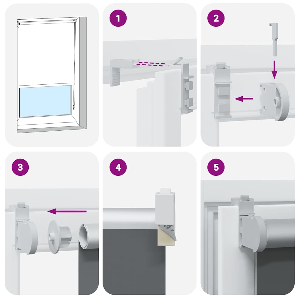 Jaluzea cu rolă opaca 155x175 cm Lățime materială 151,6 cm GartenMobel Dekor