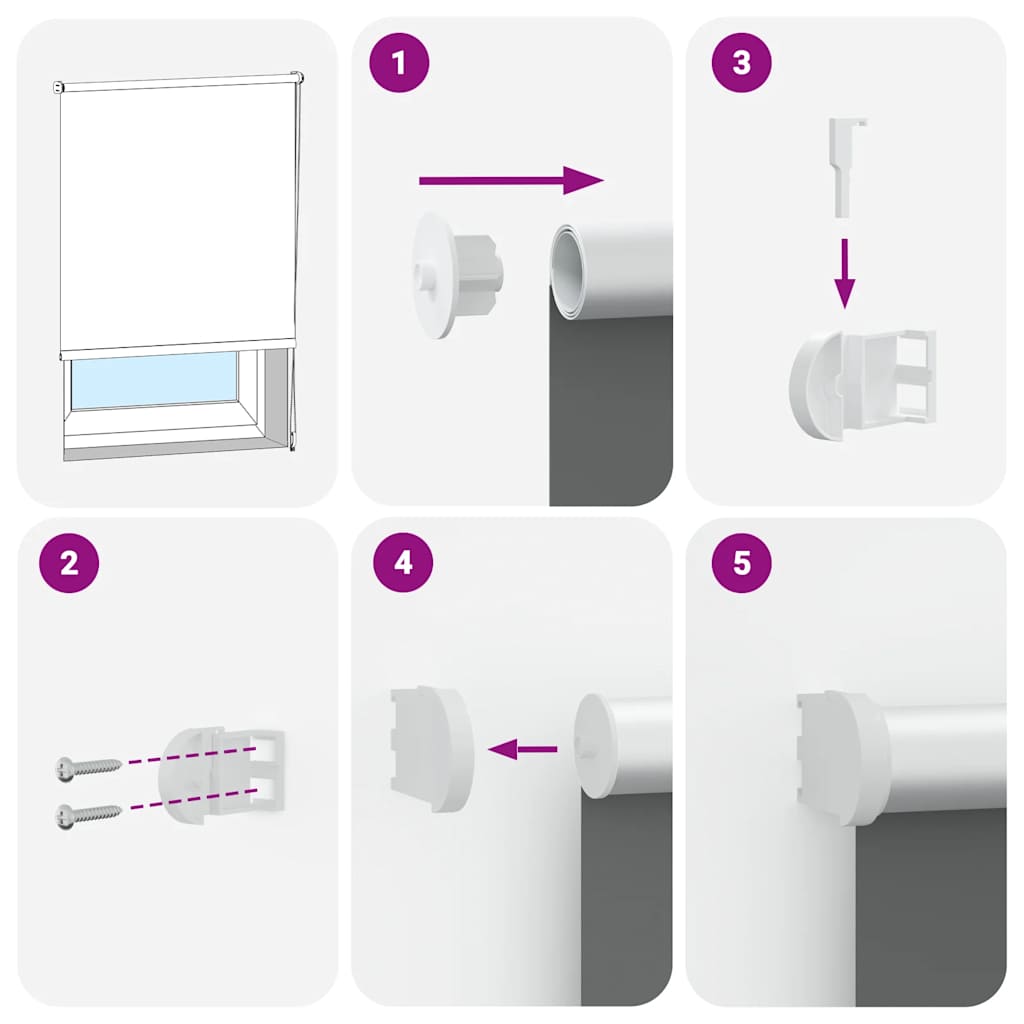 Jaluzea cu role opace Ivoar 130x150 cm Lățime material 126,6 cm GartenMobel Dekor