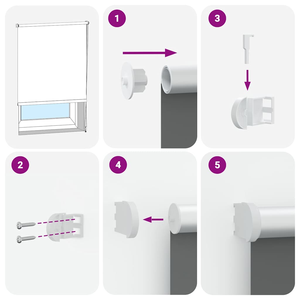 Jaluzea cu role opace bleumarin Lățime material 136,6 cm GartenMobel Dekor