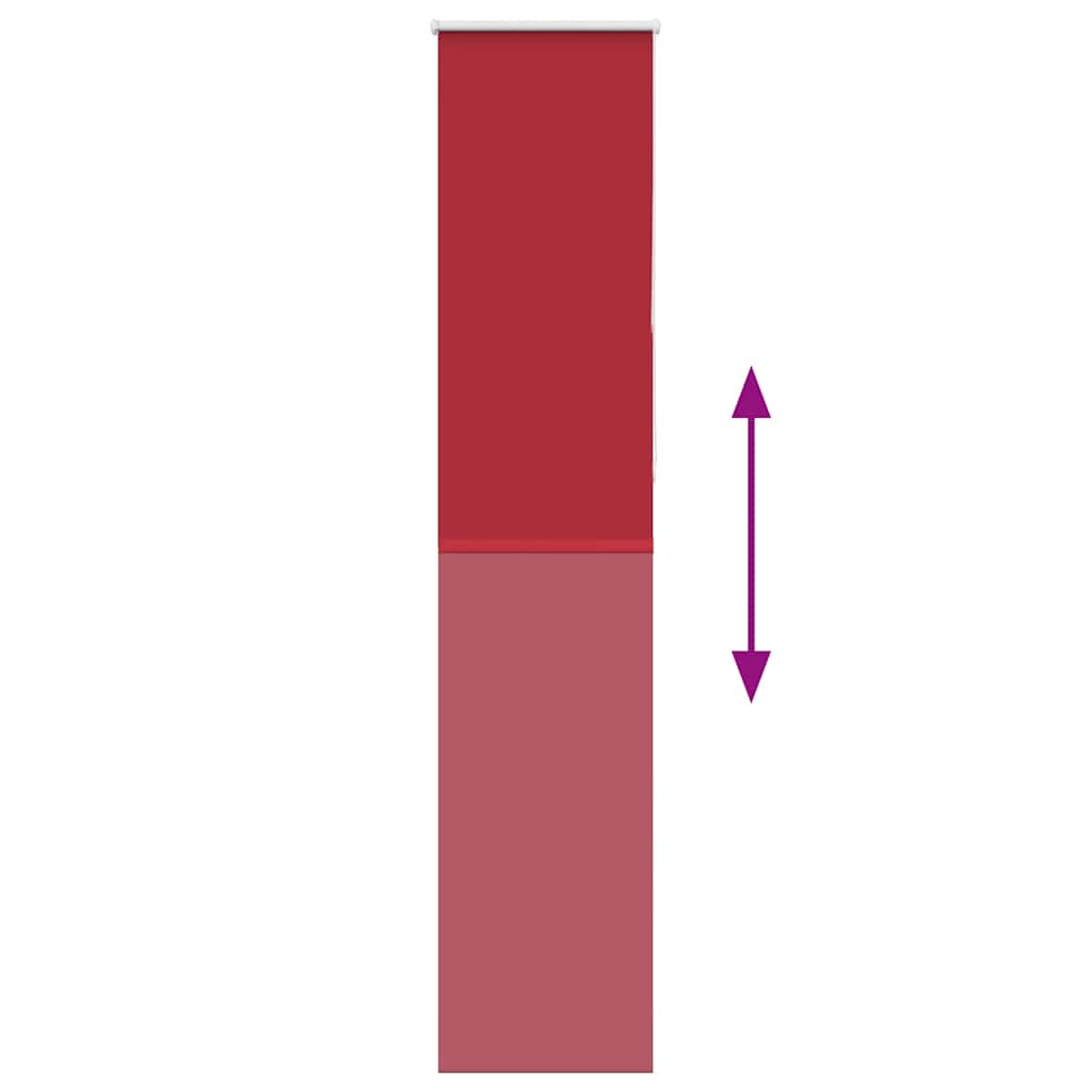 Jaluzea cu role opace Roșu 55x230 cm lățime material 50,7 cm GartenMobel Dekor