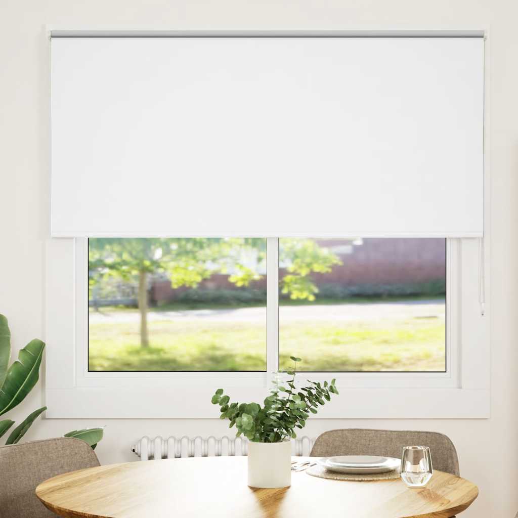 Jaluzea cu role opace alb 155x150 cm Lățime material 151,6 cm GartenMobel Dekor