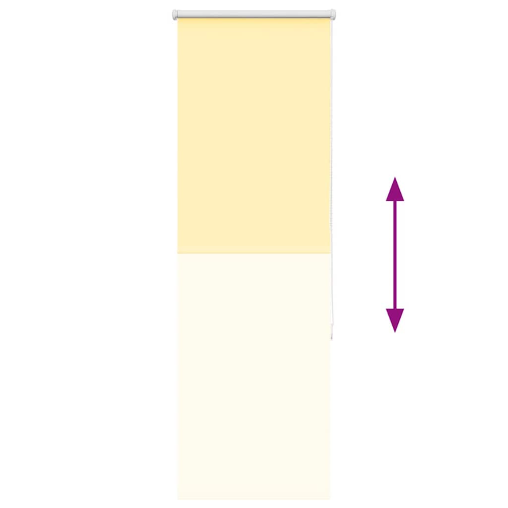 Jaluzea cu role opace galben 50x130 cm lățime material 45,7 cm GartenMobel Dekor