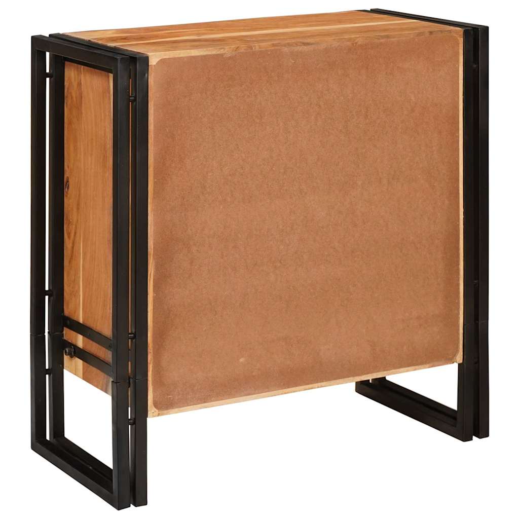 Bufet cu sertar Maro 66 x 33 x 70 cm lemn masiv de acacia GartenMobel Dekor