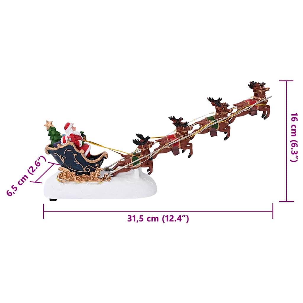 Decorațiune de Crăciun Multicolour 31.5 x 6.5 x 16 cm Rășină GartenMobel Dekor