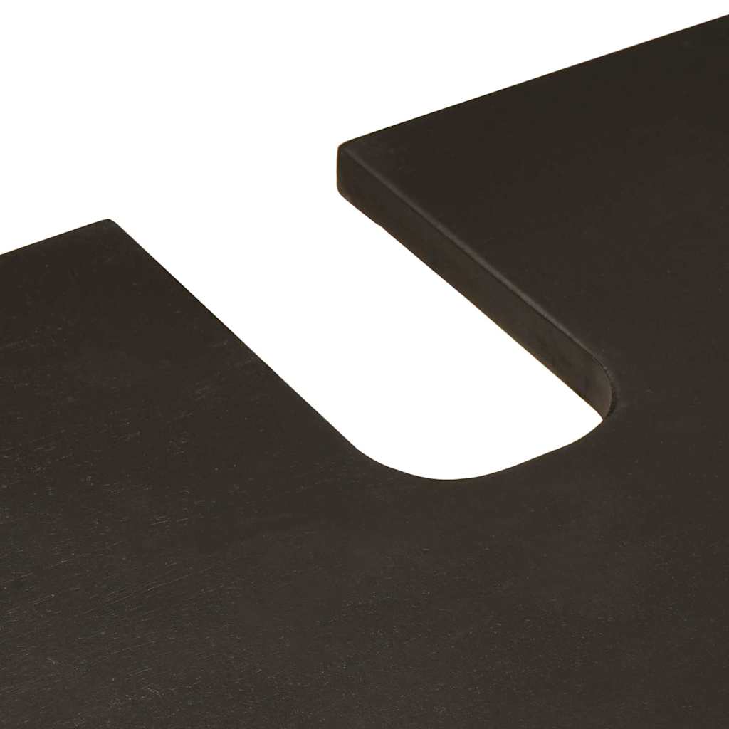 Dulap de chiuvetă cu raft cu ușă Negru și Aur 62 x 33 x 58 cm GartenMobel Dekor