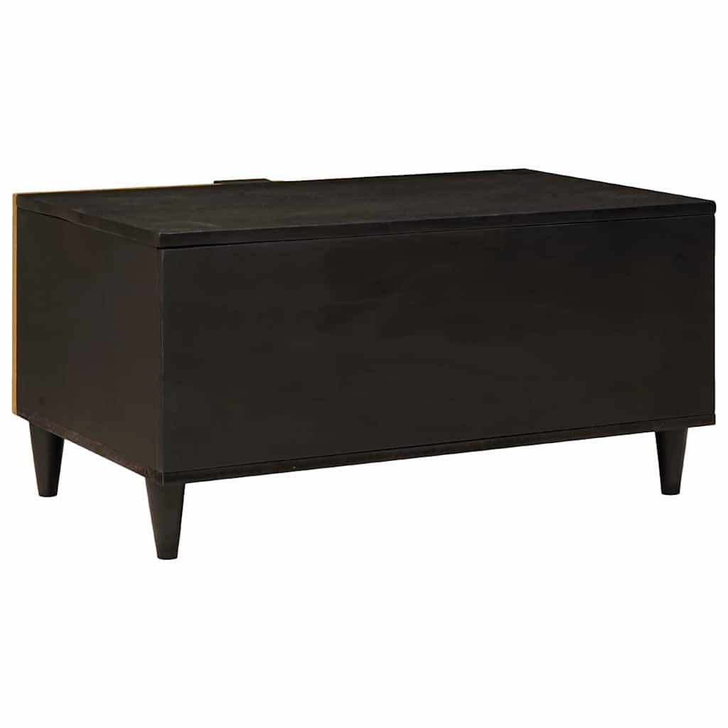 Masă de cafea Negru și Aur 80 x 50 x 40 cm GartenMobel Dekor