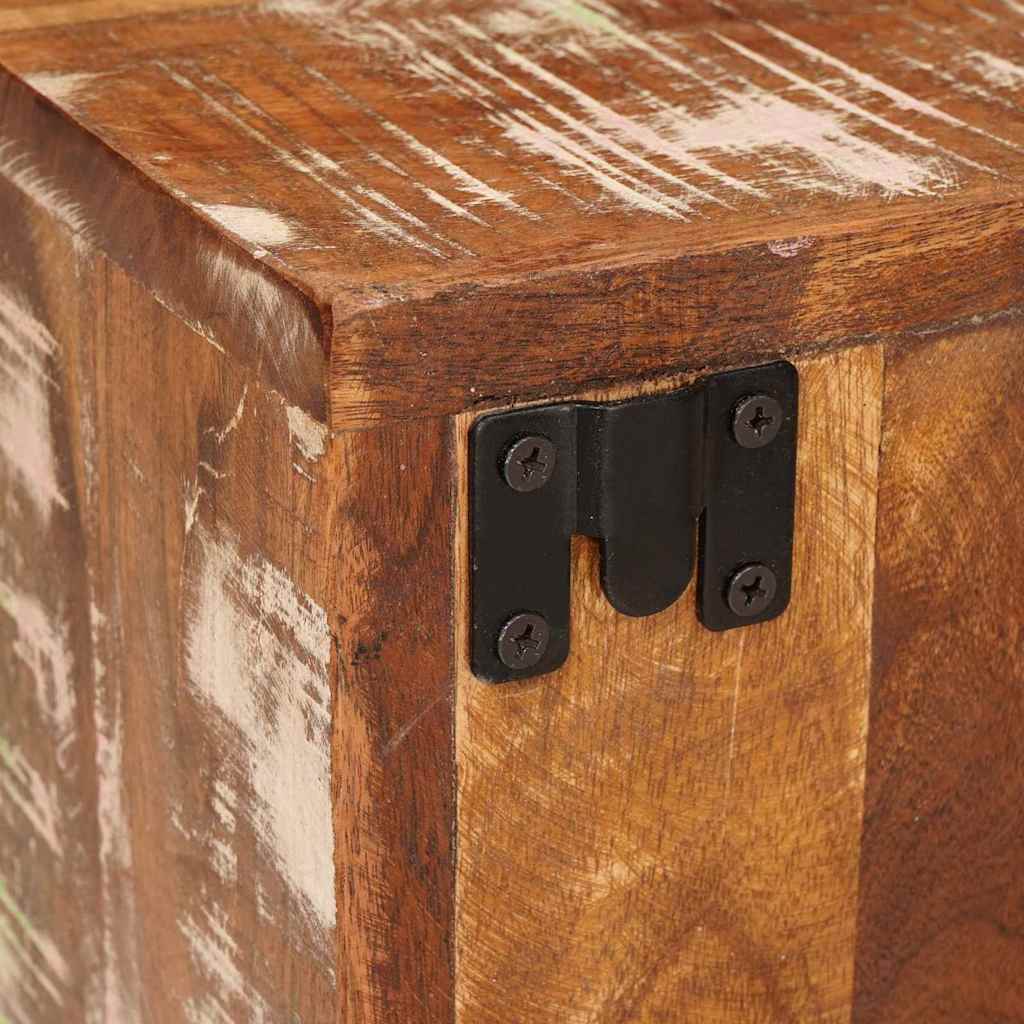 Noptieră 2 pcs Maro 35 x 33 x 48 cm Lemn Solid Recuperat GartenMobel Dekor