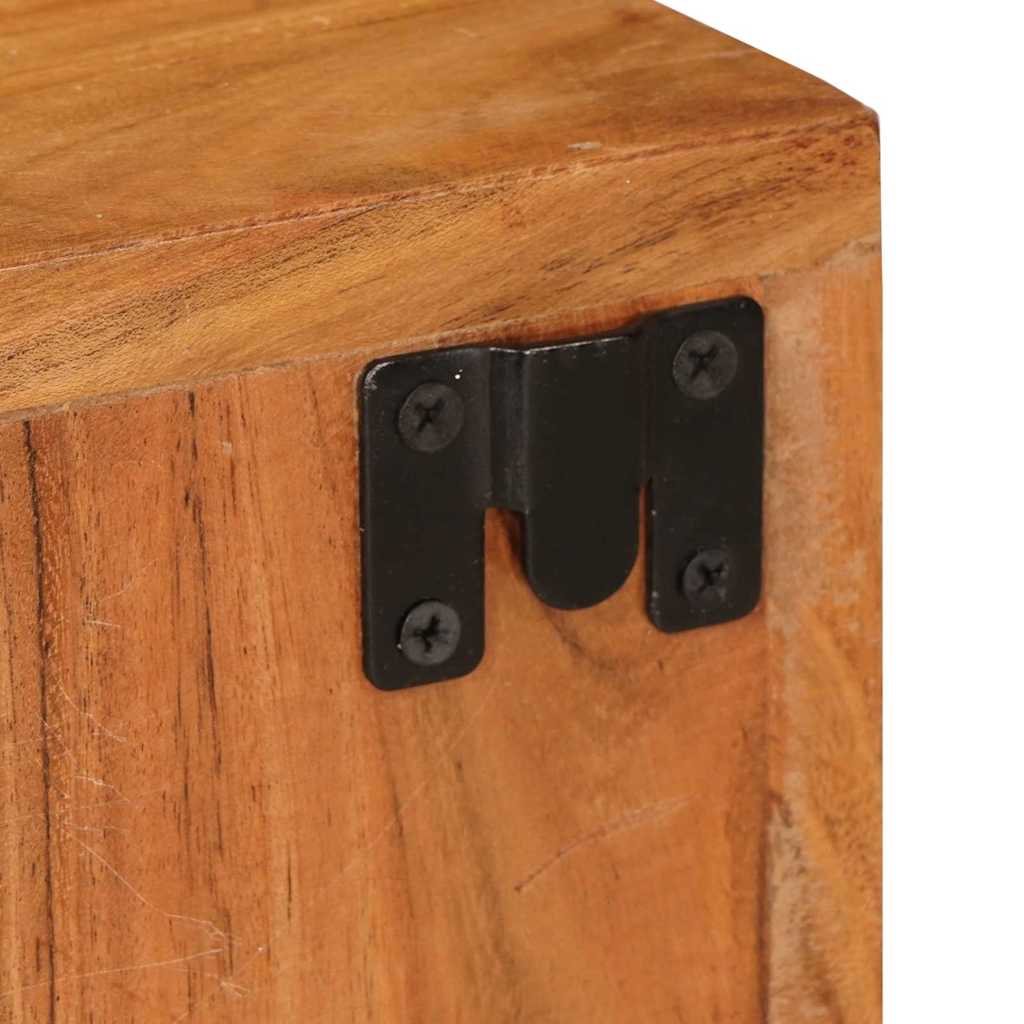 Noptieră 2 pcs Maro 35 x 33 x 48 cm Lemn Solid de Acacia GartenMobel Dekor