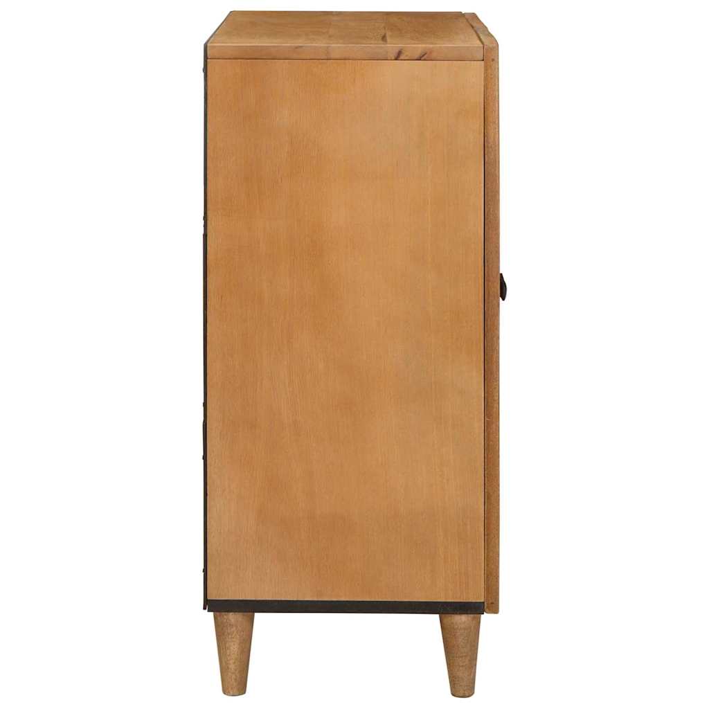Bufet cu raft Maro deschis 60 x 33 x 75 cm Lemn masiv de mango GartenMobel Dekor